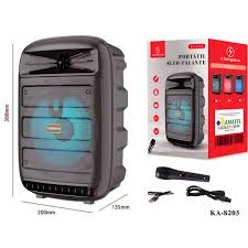 Caixa De Som Portátil Bluetooth Com Microfone Kapbom KA-8205
