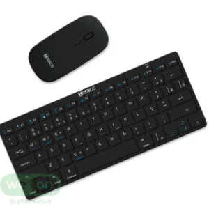 Kit Teclado Sem Fio E Mouse Sem Fio Hrebos Hs-750 K - Preto