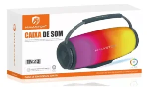 Caixa De Som Led Rgb Bluetooth 5.1 Resist Água H Maston Tn23